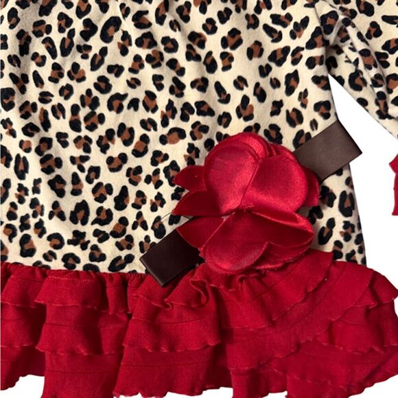 Rare Edition Leopard Print Dress 3 Months - Picture 2 of 5